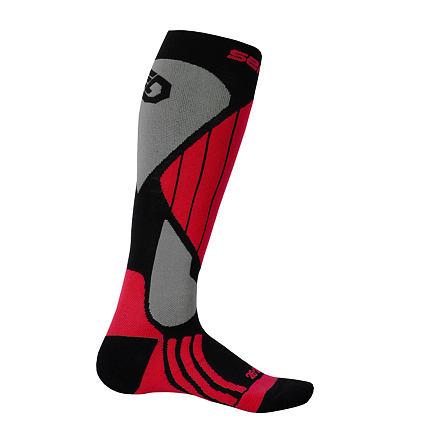 Sensor Ponožky Snow Pro Merino Černá/červená/šedá Sensor