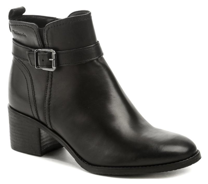 Tamaris 1-25034-25 black dámské kotníčkové boty Tamaris
