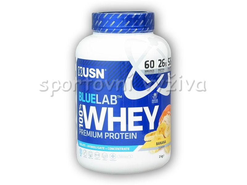 USN Bluelab 100% Whey Protein 2000g + CarboJet Gain 50g akce - vanilla USN
