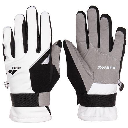 Zanier Loipe softshellové rukavice bílá-černá Zanier