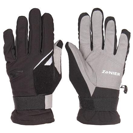 Zanier Loipe softshellové rukavice černá Zanier