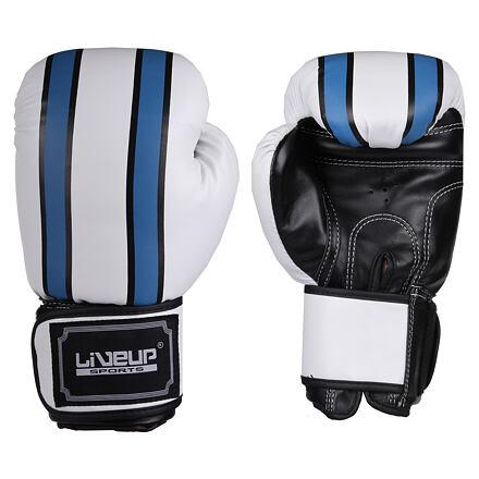 LiveUp Boxing gloves zápasové boxovací rukavice bílá-modrá LiveUp