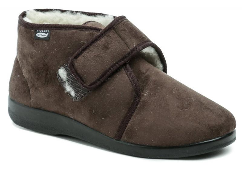 Rogallo 4372-008 hnědé pánské zimní papuče Rogallo