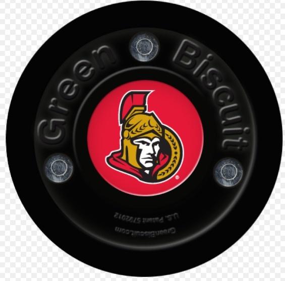 Green Biscuit Puk NHL Ottawa Senators Green Biscuit