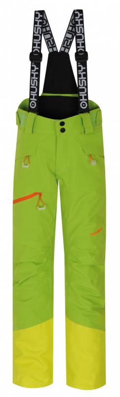 Husky Gilep zelené dětské lyžařské kalhoty HUSKY