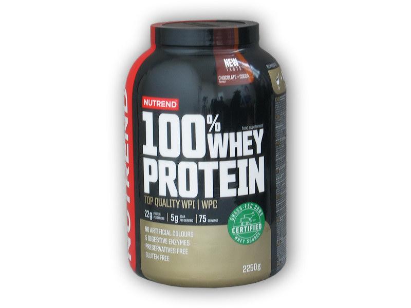 Nutrend 100% Whey Protein NEW 2250g Nutrend