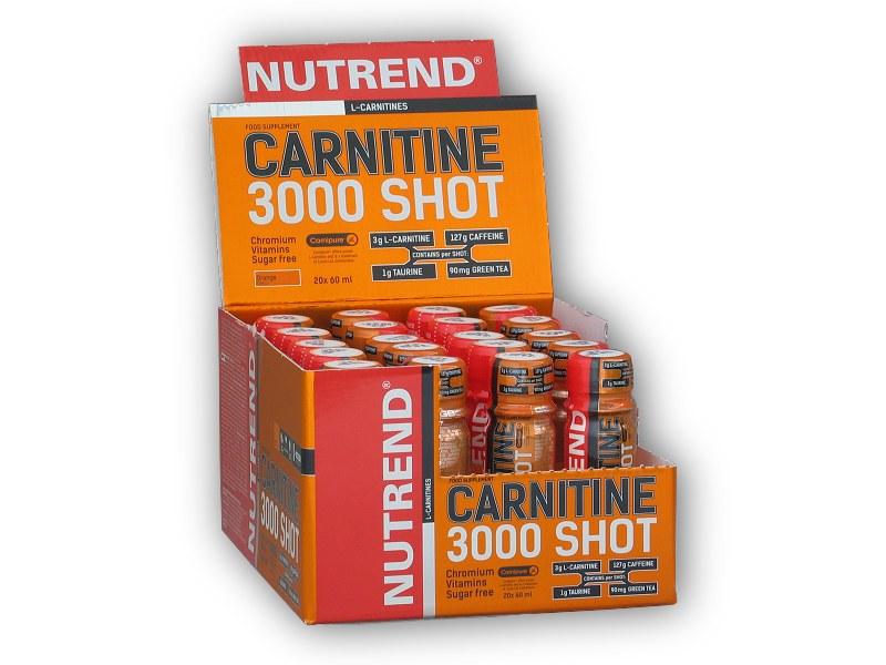Nutrend Carnitine 3000 Shot 20x60ml ampule Nutrend