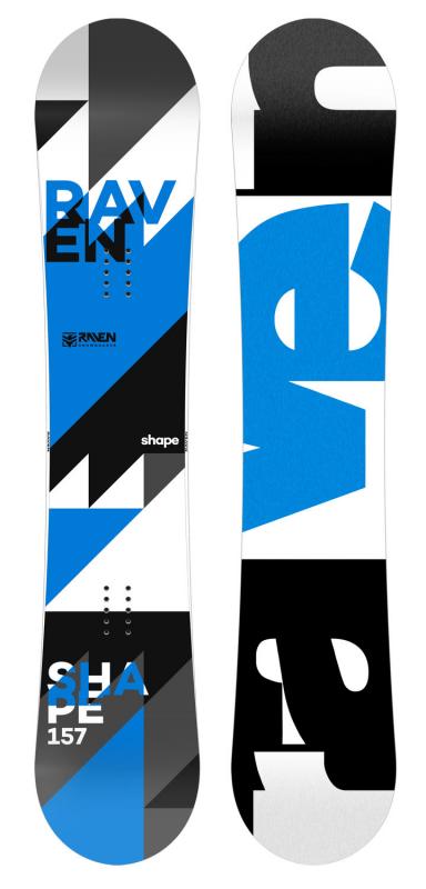 Raven Shape blue 2019 snowboard - rýha na skluznici Raven