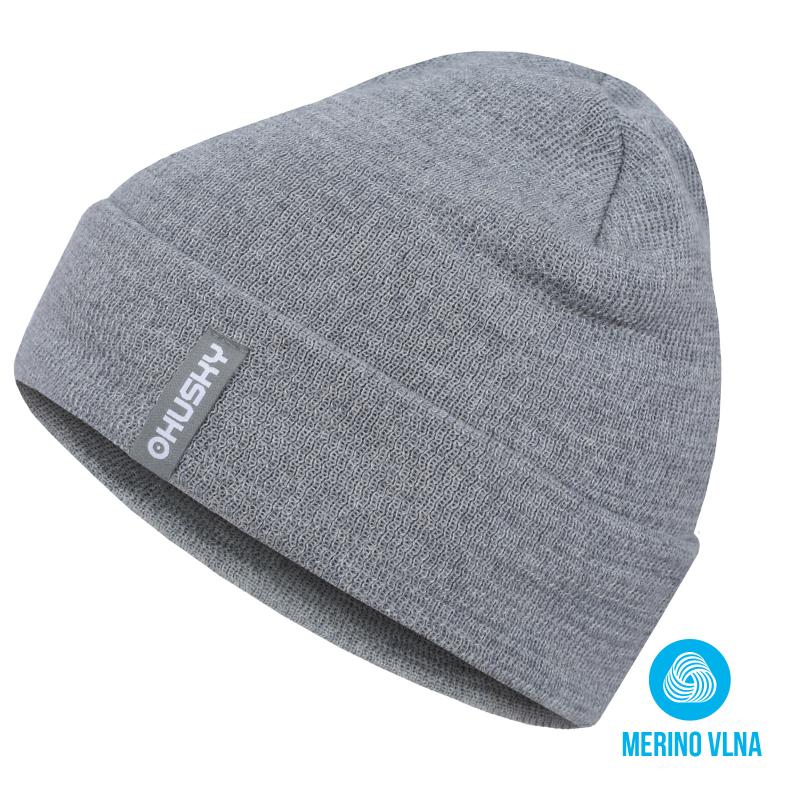 Husky Dámská merino čepice Merhat 4 šedý melír HUSKY