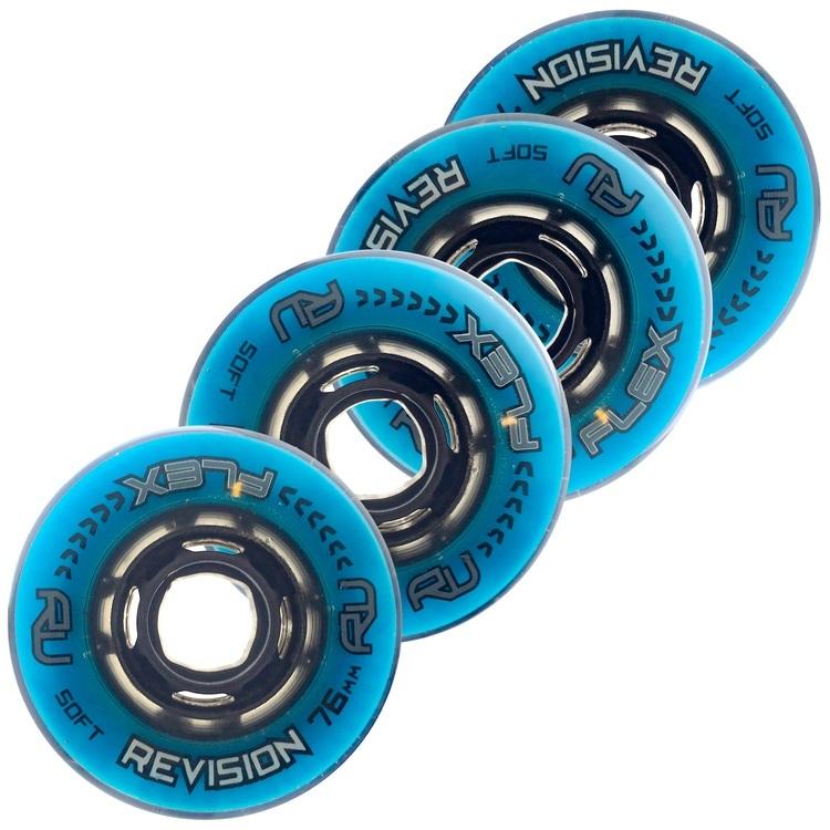 Revision Kolečka Flex Soft Indoor Blue/Black (1ks) Revision