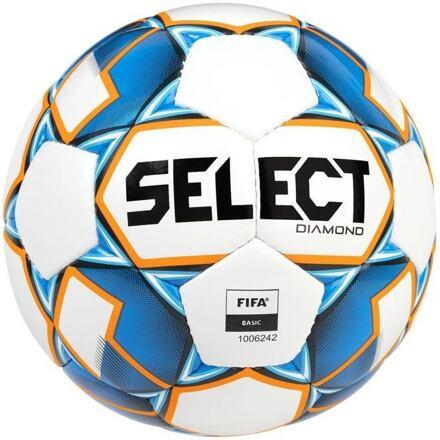 Select FB Diamond fotbalový míč bílá-modrá Select