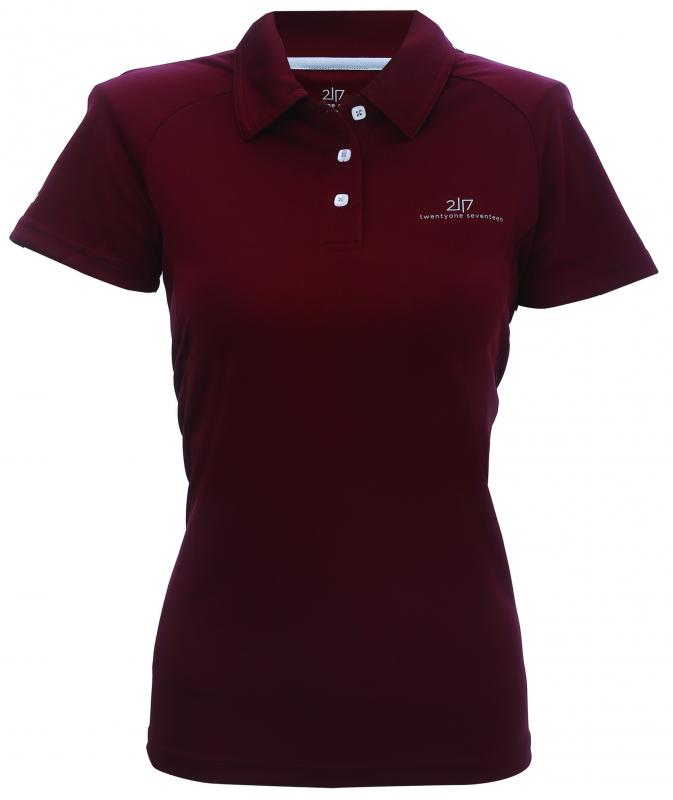 2117 FROSAKER - dámské funkční polo triko - Wine Red 2117