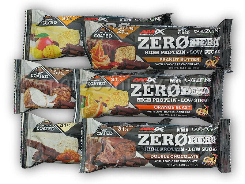 Amix Zero Hero High Protein Low Sugar Bar 65g Amix