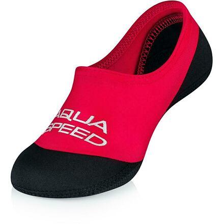 Aqua-Speed Neo dětské neoprenové ponožky červená Aqua-Speed