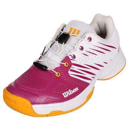 Wilson Kaos JR 2.0 QL juniorská tenisová obuv bílá-fialová Wilson