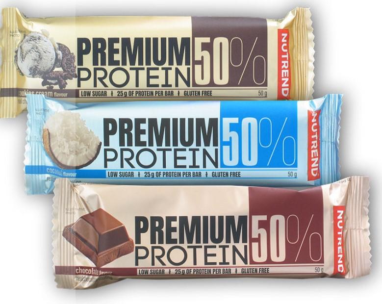 Nutrend Premium Protein 50% Bar 50g Nutrend