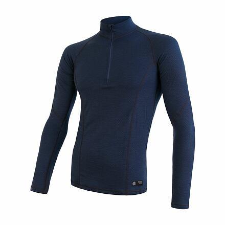 Sensor Merino Df Deep Blue pánské funkční tričko Sensor