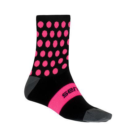 Sensor ponožky Dots Černá/růžová Sensor