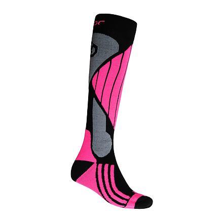 Sensor ponožky Snow Pro Merino Černá/šedá/růžová Sensor