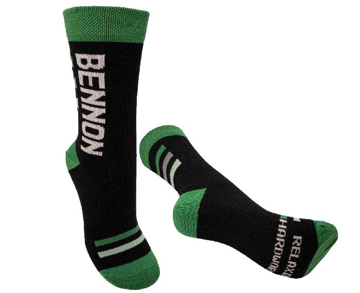 Bennon BENNONKY Black/Green Socks BENNON