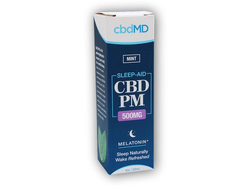 cbdMD CBD PM Na spaní 500mg CBD 30ml máta cbdMD