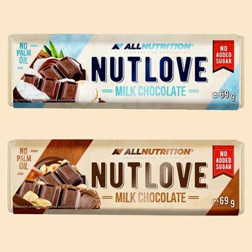 AllNutrition Nutlove milk chocolate bar 69g AllNutrition