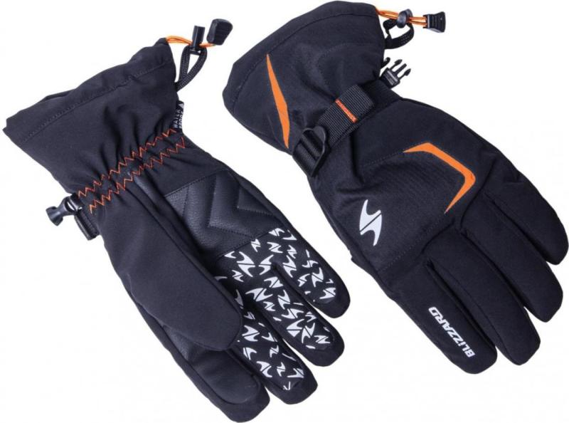Blizzard Reflex black/orange lyžařské rukavice Blizzard