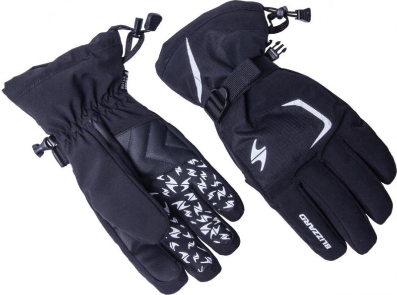 Blizzard Reflex black/silver lyžařské rukavice Blizzard