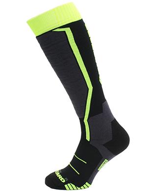 Blizzard Allround ski socks junior black/anthracite/signal yellow lyžařské ponožky Blizzard