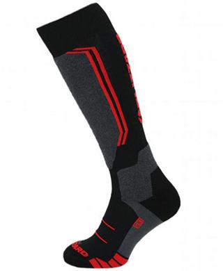 Blizzard Allround wool ski socks black/anthracite/red lyžařské ponožky Blizzard