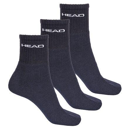 Head Short Crew 3P sportovní ponožky navy Head