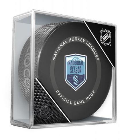 InGlasCo Fanouškovský puk NHL Inaugural 2021-2022 Season Team Game Puck InGlasCo