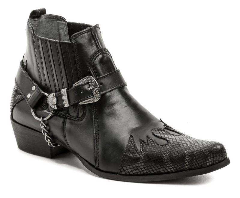 Koma 1222-1 černé pánské westernové boty Koma