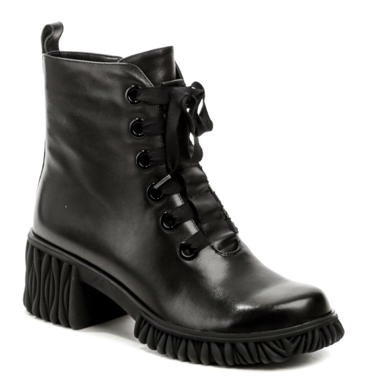 Ladies F1220-017 černé dámské kotníčkové boty Ladies
