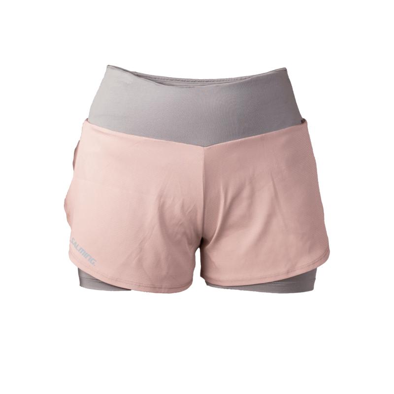 Salming Essential 2-in 1 Shorts Women DustyPink/Grey Salming