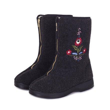 Vlnka Dámské důchodky z ovčí vlny na zip folklór Vlnka