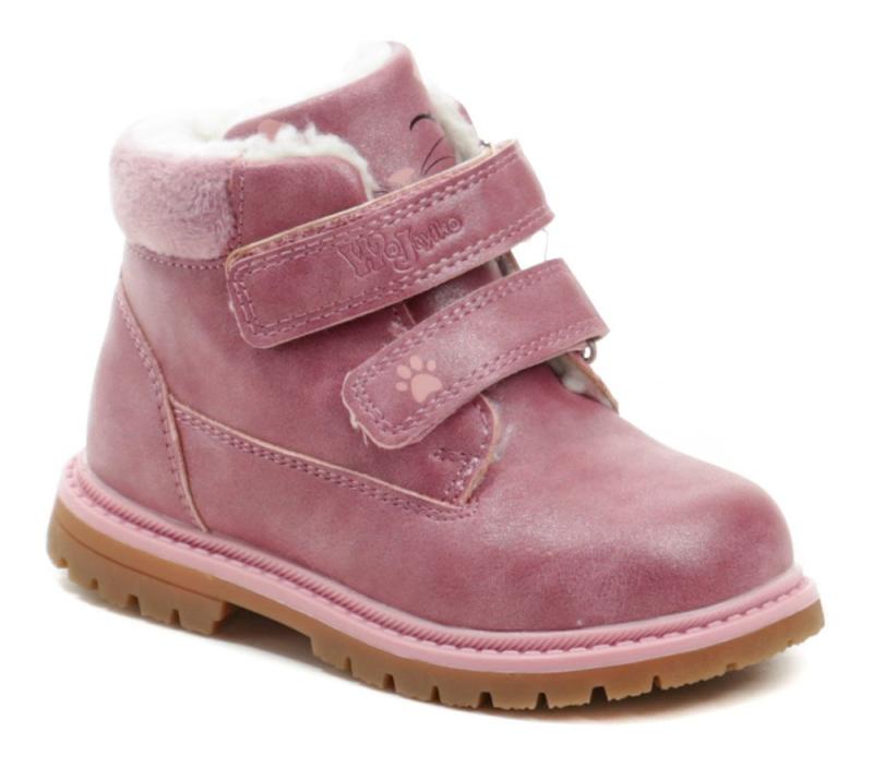 Wojtylko 1Z23022 růžové dětské zimní boty Wojtylko