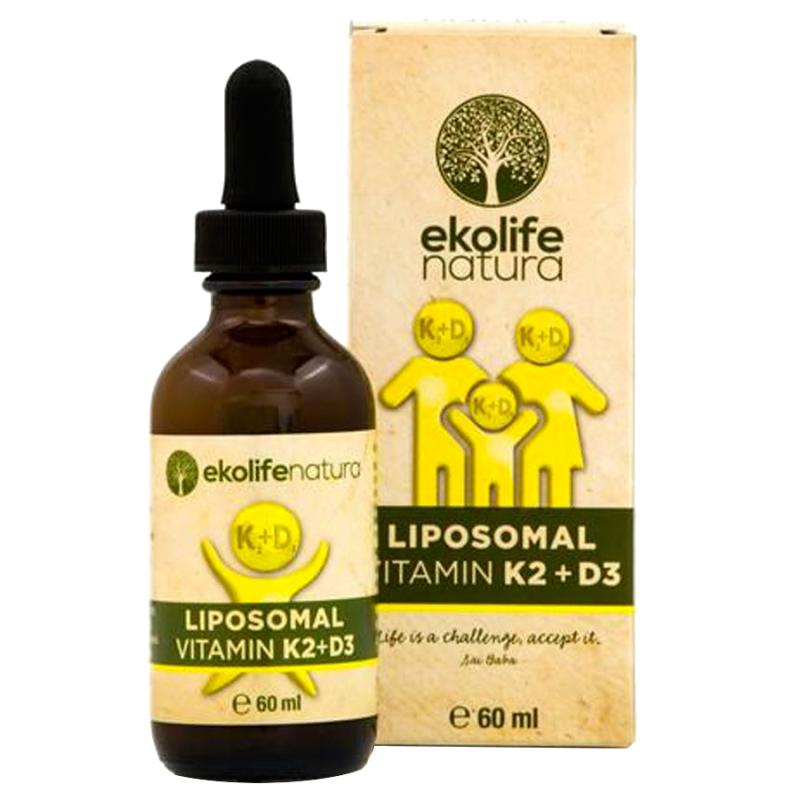 Ekolife Natura Liposomal Vitamin K2 + D3 60ml Ekolife Natura
