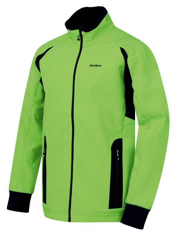 Husky pánská softshell bunda Scooby M neonově zelená HUSKY