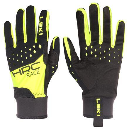 Leki HRC Race běžecké rukavice černá-žlutá Leki