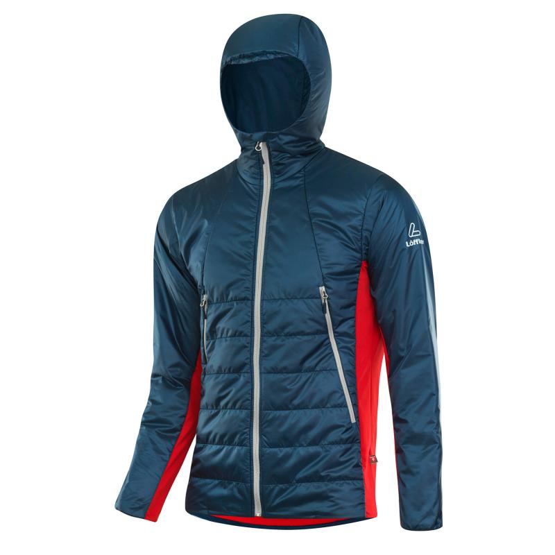 Löffler HOODED ISO PL60 2022 modro-oranžová pánská bunda Löffler