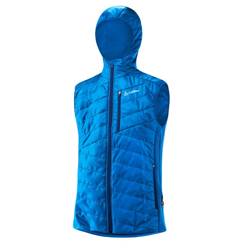 Löffler HOODED PL60 2022 světle modrá pánská vesta Löffler