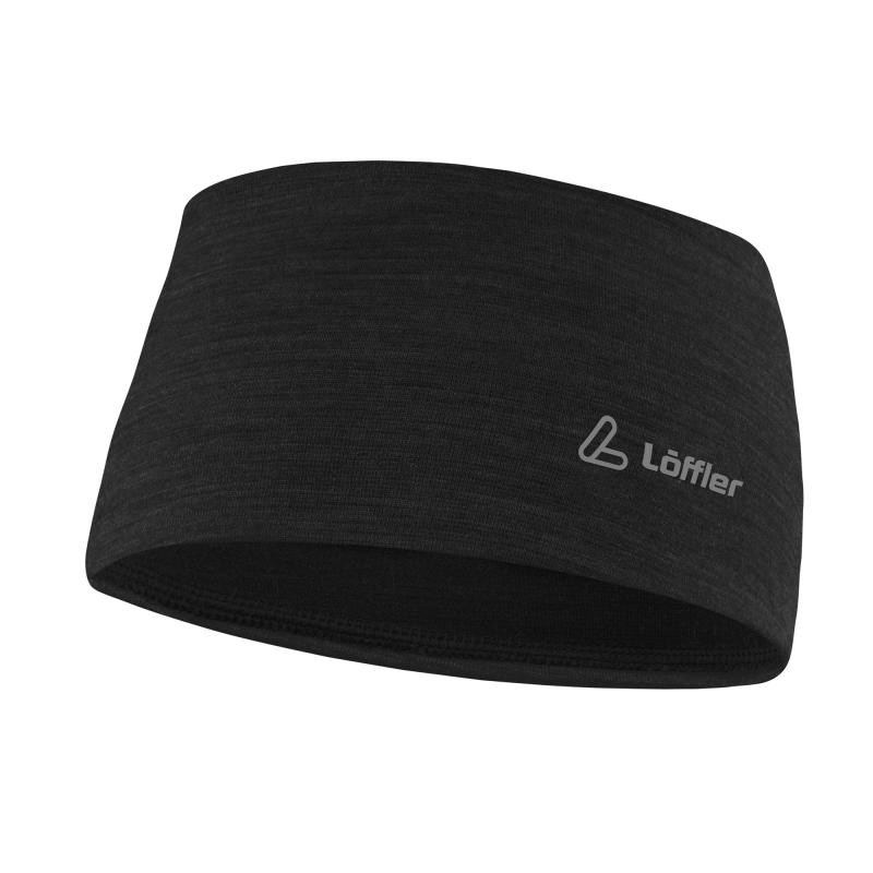 Löffler MERINO WOOL WIDE 2021 černá čelenka Löffler