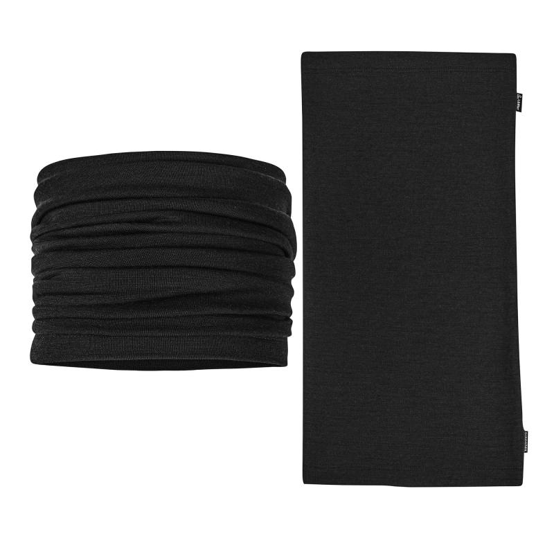 Löffler MULTIFUNCTIONAL MERINO 2022 černý šátek Löffler