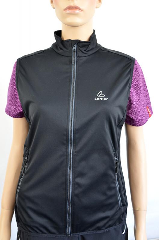 Löffler SOFTSHELL WINDSTOPPER 2012 černá dámská vesta Löffler
