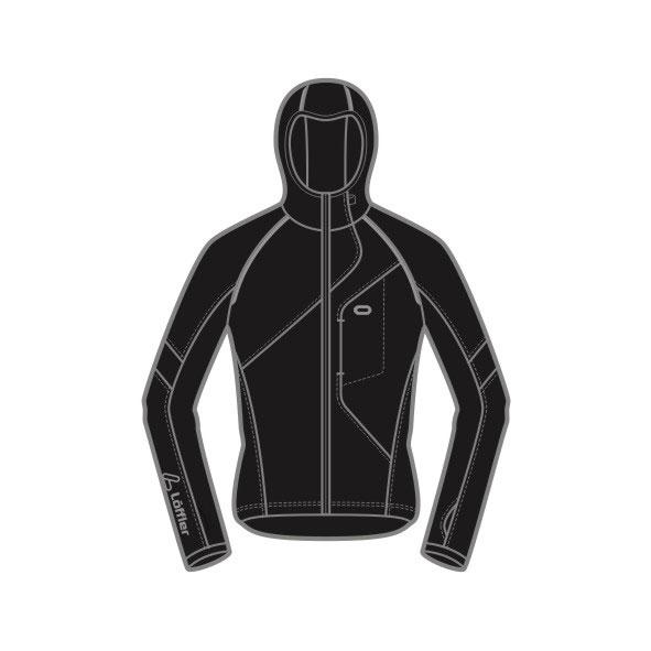 Löffler THERMOSOFT 2013 černá pánská mikina Löffler