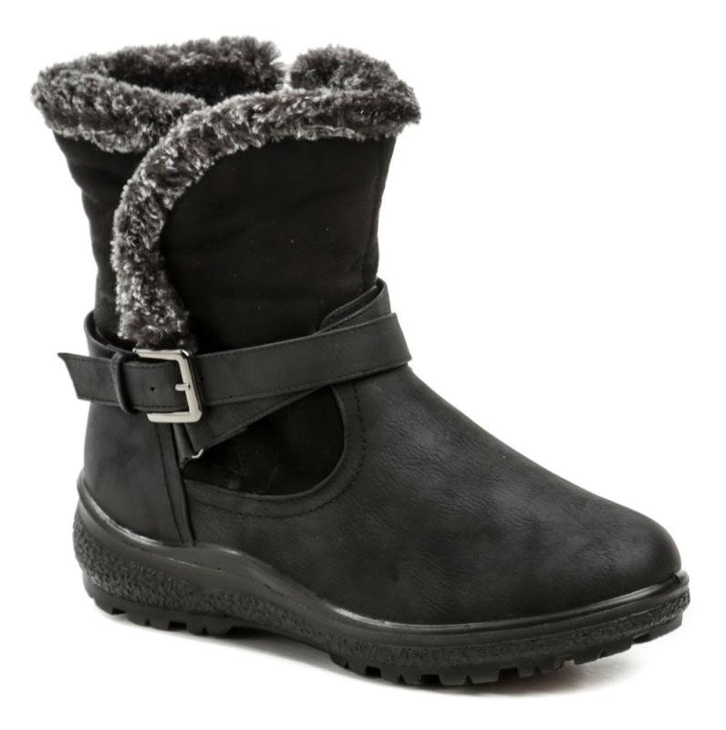 Scandi 262-0166-A1 černé dámské zimní boty Scandi