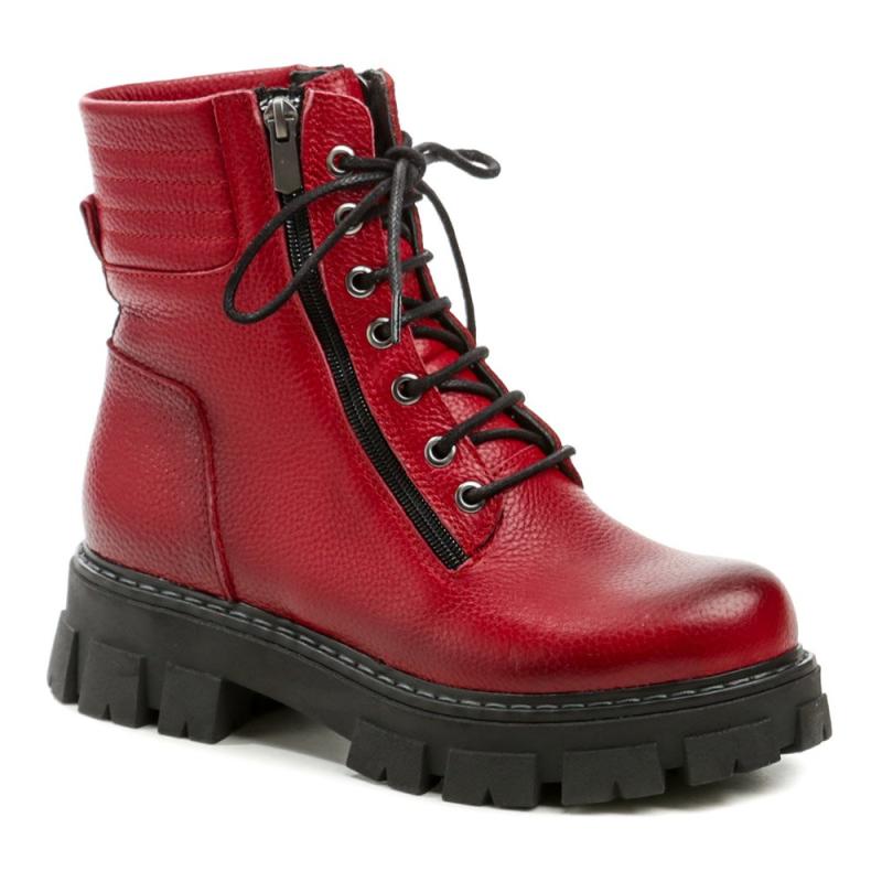 Wild 0841213504A1 červené dámské zimní boty Wild