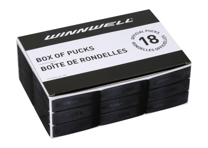 Winnwell Hokejový puk černý oficiální (18ks) BOX Winnwell