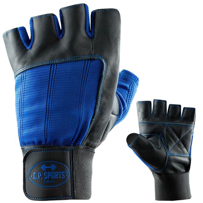 Fitness rukavice kožené modré - C.P. Sports C.P. Sports